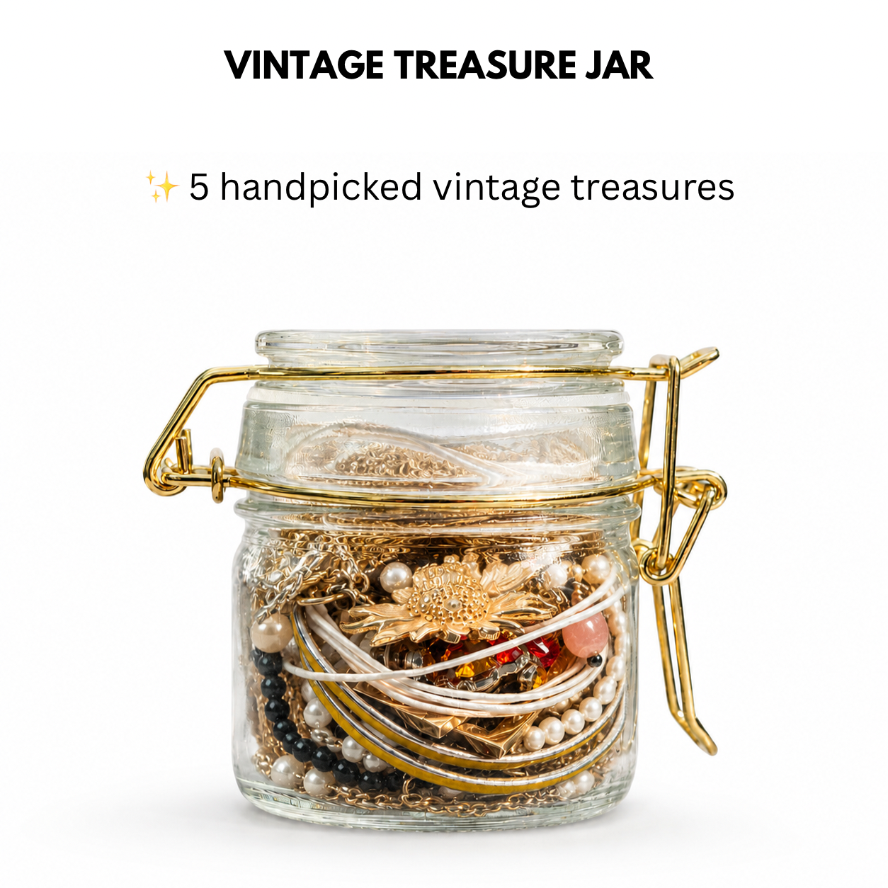 Vintage Treasure Jar – 5 Handpicked Vintage Jewelry Pieces