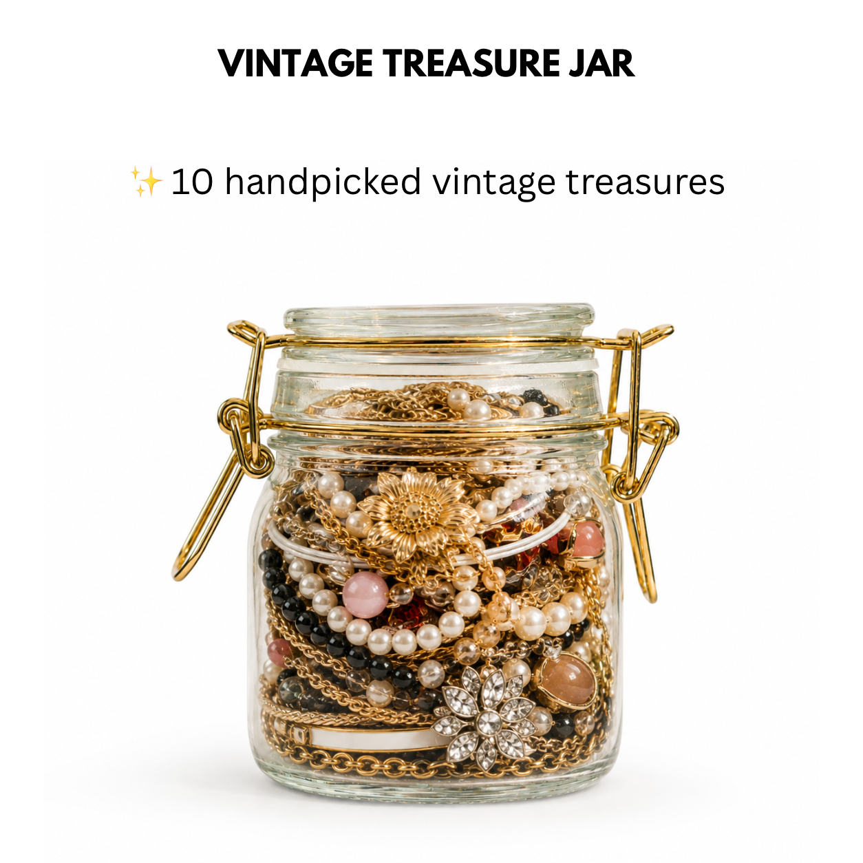 Vintage Treasure Jar – 10 Handpicked Vintage Jewelry Pieces
