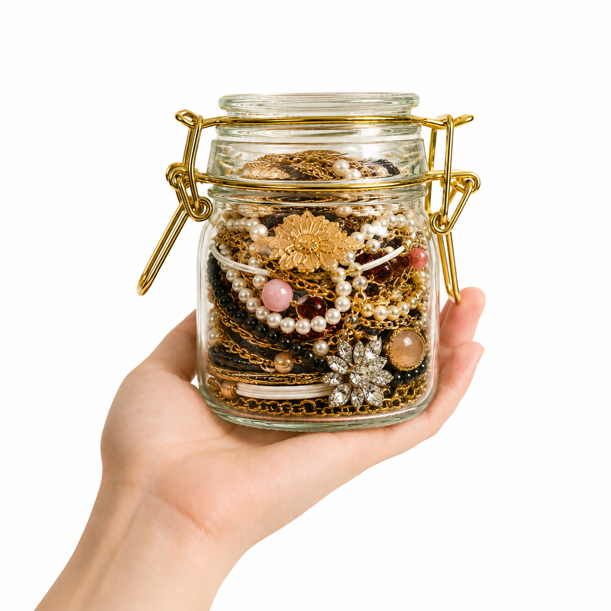 Vintage Treasure Jar – 10 Handpicked Vintage Jewelry Pieces