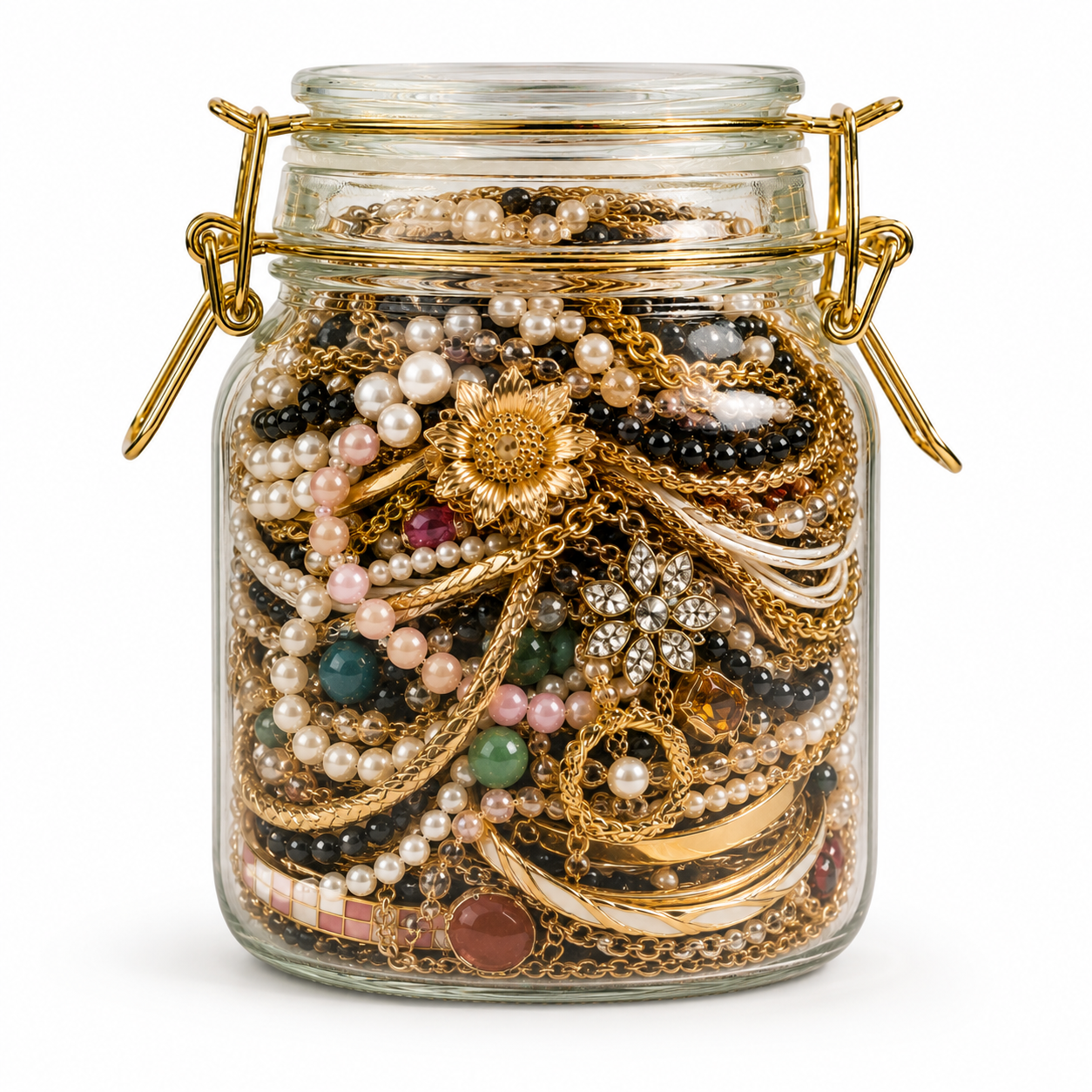 Vintage Treasure Jar – 20 Handpicked Vintage Jewelry Pieces