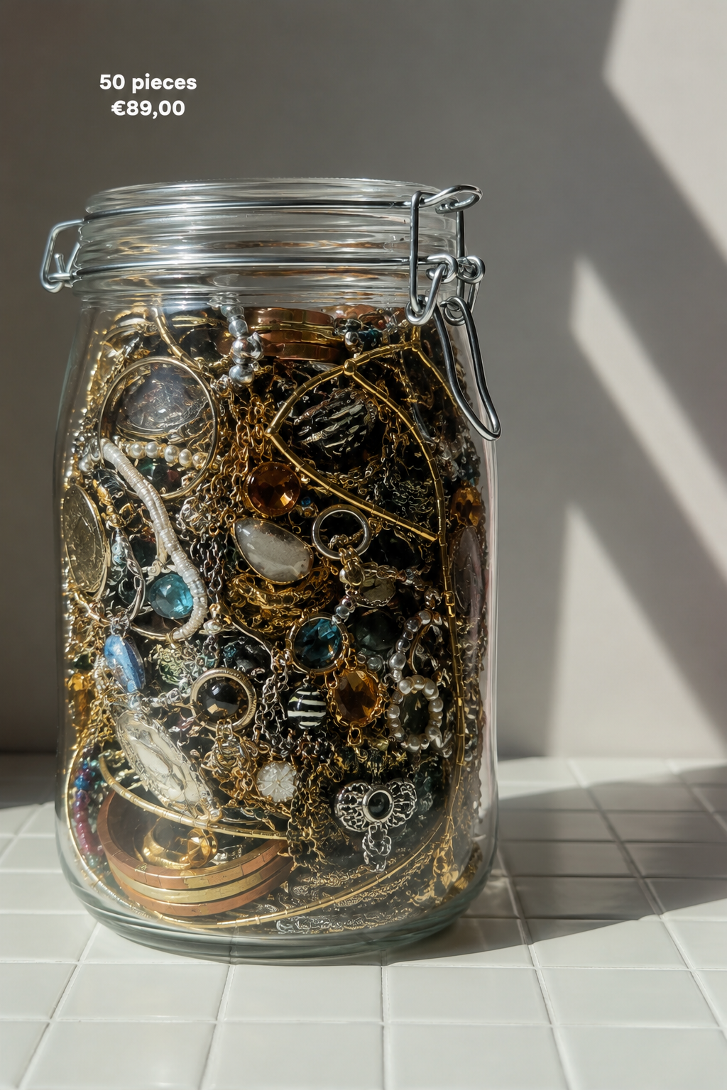 XL Mystery Jewellery Jar – 50 Handpicked Vintage Jewelry Pieces