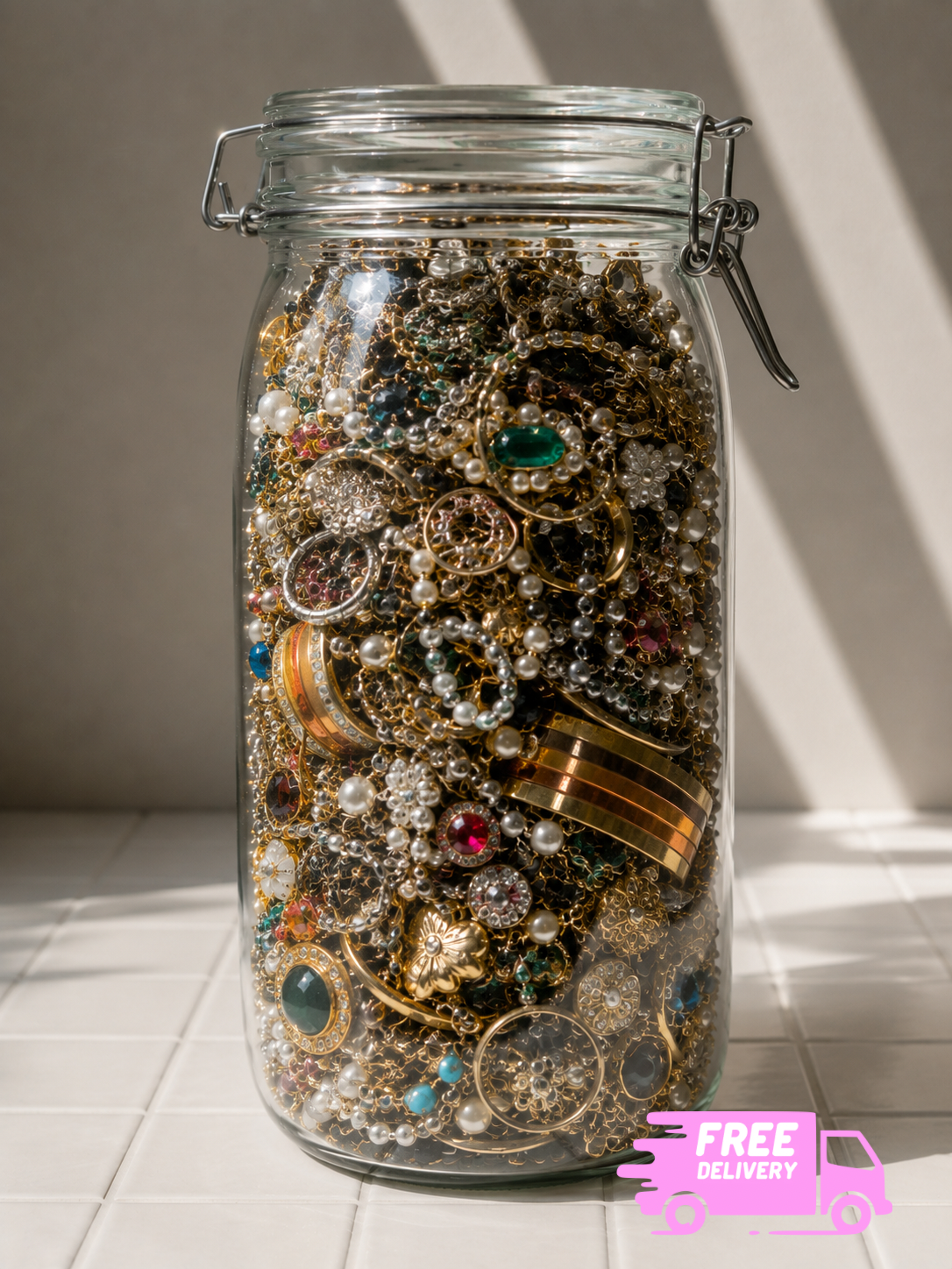 100 Pieces 🤯The "Are You Crazy?!" Vintage Jewelry Jar