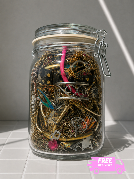 50 Pieces 🔥 Collector's Vintage Jewelry Jar